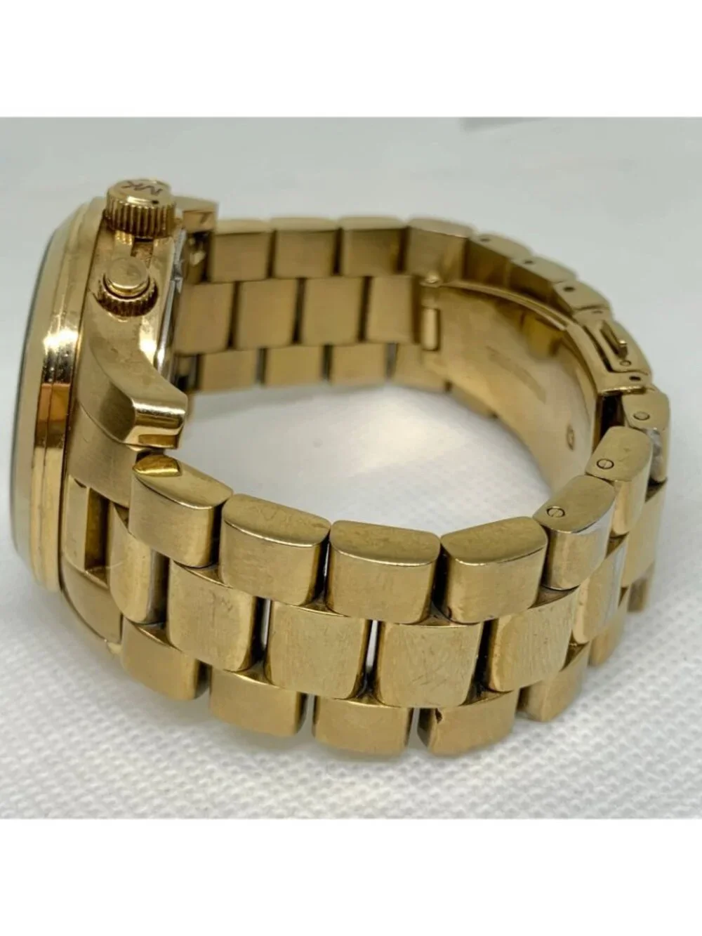 Michael Kors Hunger Stop Mid Size 100 Series MK5815 date Watch Women 6.5” runnin